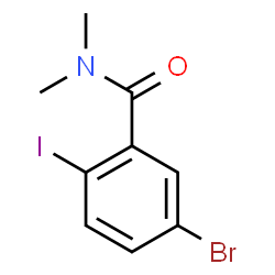 ChemSpider 2D Image | 5-Bromo-2-iodo-N,N-dimethylbenzamide | C9H9BrINO