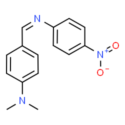 ChemSpider 2D Image | N,N-Dimethyl-4-{(Z)-[(4-nitrophenyl)imino]methyl}aniline | C15H15N3O2