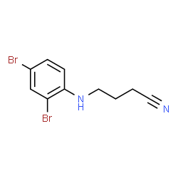 ChemSpider 2D Image | 4-[(2,4-Dibromophenyl)amino]butanenitrile | C10H10Br2N2