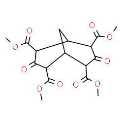 ChemSpider 2D Image | Tetramethyl 3,7-dioxobicyclo[3.3.1]nonane-2,4,6,8-tetracarboxylate | C17H20O10