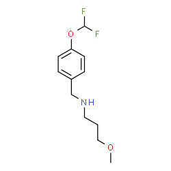 ChemSpider 2D Image | N-[4-(Difluoromethoxy)benzyl]-3-methoxy-1-propanamine | C12H17F2NO2