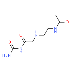 ChemSpider 2D Image | N~2~-(2-Acetamidoethyl)-N-carbamoylglycinamide | C7H14N4O3