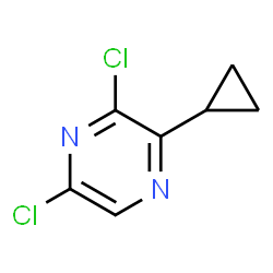 ChemSpider 2D Image | 3,5-Dichloro-2-cyclopropylpyrazine | C7H6Cl2N2