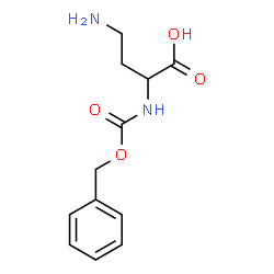 ChemSpider 2D Image | 4-Amino-2-{[(benzyloxy)carbonyl]amino}butanoic acid | C12H16N2O4