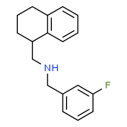 ChemSpider 2D Image | 1-(3-Fluorophenyl)-N-(1,2,3,4-tetrahydro-1-naphthalenylmethyl)methanamine | C18H20FN