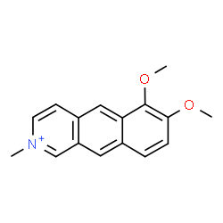 ChemSpider 2D Image | 6,7-Dimethoxy-2-methylbenzo[g]isoquinolinium | C16H16NO2