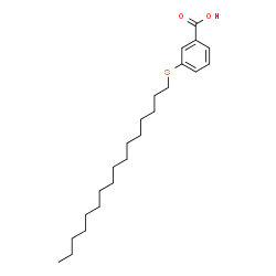 ChemSpider 2D Image | 3-(Hexadecylthio)benzoic acid | C23H38O2S