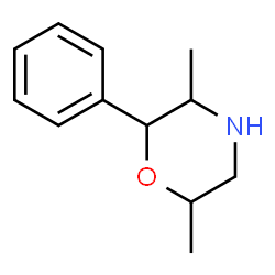 ChemSpider 2D Image | 2-Phenyl-3,6-dimethylmorpholine | C12H17NO