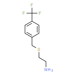 ChemSpider 2D Image | 2-{[4-(Trifluoromethyl)benzyl]sulfanyl}ethanamine | C10H12F3NS