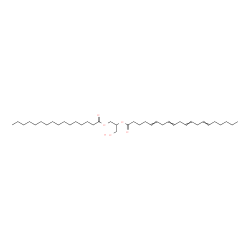 ChemSpider 2D Image | 1-Hydroxy-3-(palmitoyloxy)-2-propanyl 5,8,11,14-icosatetraenoate | C39H68O5
