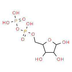 ChemSpider 2D Image | 5-O-[Hydroxy(phosphonooxy)phosphoryl]pentofuranose | C5H12O11P2