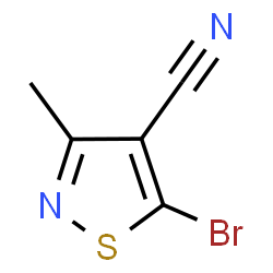 ChemSpider 2D Image | 5-BROMO-3-METHYLISOTHIAZOLE-4-CARBONITRILE | C5H3BrN2S