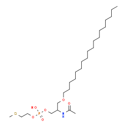 ChemSpider 2D Image | 2-Acetamido-3-(octadecyloxy)propyl 2-(methylsulfanyl)ethyl hydrogen phosphate | C26H54NO6PS