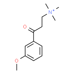 ChemSpider 2D Image | 3-(3-Methoxyphenyl)-N,N,N-trimethyl-3-oxo-1-propanaminium | C13H20NO2