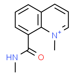 ChemSpider 2D Image | 1-Methyl-8-(methylcarbamoyl)quinolinium | C12H13N2O