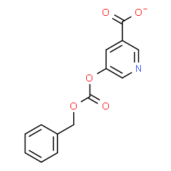ChemSpider 2D Image | 5-{[(Benzyloxy)carbonyl]oxy}nicotinate | C14H10NO5
