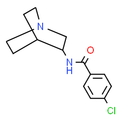 ChemSpider 2D Image | PNU-282987 FREE BASE | C14H17ClN2O