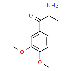 ChemSpider 2D Image | 2-Amino-1-(3,4-dimethoxyphenyl)-1-propanone | C11H15NO3
