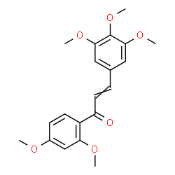 ChemSpider 2D Image | 1-(2,4-Dimethoxyphenyl)-3-(3,4,5-trimethoxyphenyl)-2-propen-1-one | C20H22O6