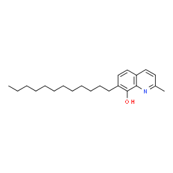 ChemSpider 2D Image | 7-Dodecyl-2-methyl-8-quinolinol | C22H33NO