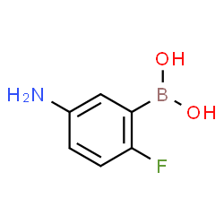 ChemSpider 2D Image | 5-Amino-2-fluorophenylboronic acid | C6H7BFNO2