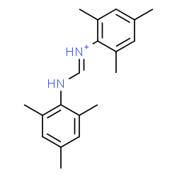 ChemSpider 2D Image | (E)-N-Mesityl(mesitylamino)methaniminium | C19H25N2