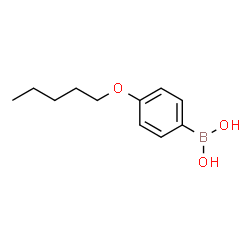 ChemSpider 2D Image | 4-Pentyloxyphenylboronic acid | C11H17BO3