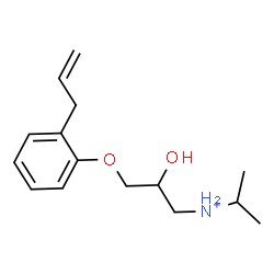 ChemSpider 2D Image | 3-(2-Allylphenoxy)-2-hydroxy-N-isopropyl-1-propanaminium | C15H24NO2