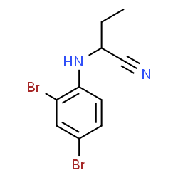 ChemSpider 2D Image | 2-[(2,4-Dibromophenyl)amino]butanenitrile | C10H10Br2N2