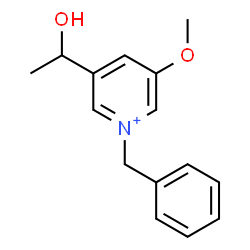 ChemSpider 2D Image | 1-Benzyl-3-(1-hydroxyethyl)-5-methoxypyridinium | C15H18NO2