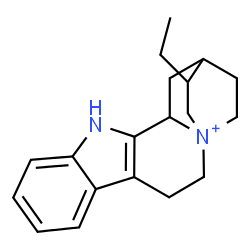 ChemSpider 2D Image | 4,17-Cyclocorynan-4-ium | C19H25N2