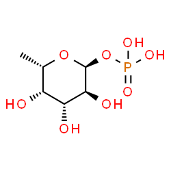 ChemSpider 2D Image | 6-Deoxy-1-O-phosphono-alpha-L-galactopyranose | C6H13O8P