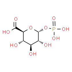 ChemSpider 2D Image | Glucuronic acid 1-phosphate | C6H11O10P