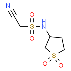 ChemSpider 2D Image | 1-Cyano-N-(1,1-dioxidotetrahydro-3-thiophenyl)methanesulfonamide | C6H10N2O4S2