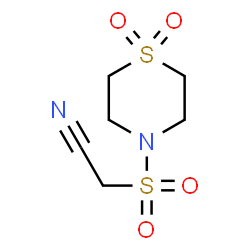 ChemSpider 2D Image | [(1,1-Dioxido-4-thiomorpholinyl)sulfonyl]acetonitrile | C6H10N2O4S2