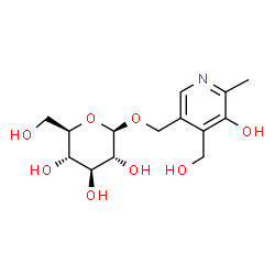 ChemSpider 2D Image | 5'-O-beta-D-Glucosylpyridoxine | C14H21NO8