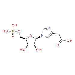 ChemSpider 2D Image | Imidazole-4-acetic acid ribotide | C10H15N2O9P