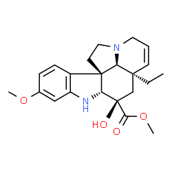 ChemSpider 2D Image | 3-hydroxy-16-methoxy-2,3-dihydrotabersonine | C22H28N2O4