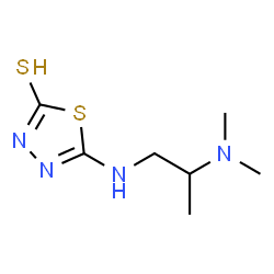 ChemSpider 2D Image | 5-{[2-(Dimethylamino)propyl]amino}-1,3,4-thiadiazole-2-thiol | C7H14N4S2