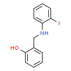 ChemSpider 2D Image | 2-{[(2-Iodophenyl)amino]methyl}phenol | C13H12INO