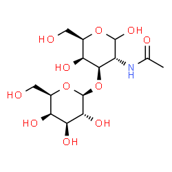 ChemSpider 2D Image | beta-D-Galp-(1->3)-D-GalpNAc | C14H25NO11