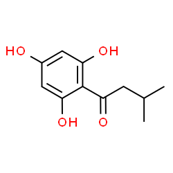 ChemSpider 2D Image | 3-Methyl-1-(2,4,6-trihydroxyphenyl)-1-butanone | C11H14O4