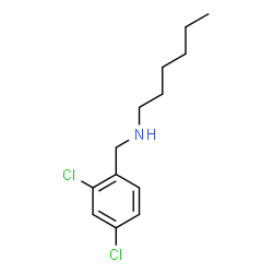 ChemSpider 2D Image | N-(2,4-Dichlorobenzyl)-1-hexanamine | C13H19Cl2N