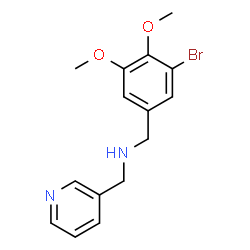 ChemSpider 2D Image | 1-(3-Bromo-4,5-dimethoxyphenyl)-N-(3-pyridinylmethyl)methanamine | C15H17BrN2O2