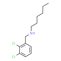 ChemSpider 2D Image | N-(2,3-Dichlorobenzyl)-1-hexanamine | C13H19Cl2N