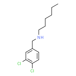 ChemSpider 2D Image | N-(3,4-Dichlorobenzyl)-1-hexanamine | C13H19Cl2N