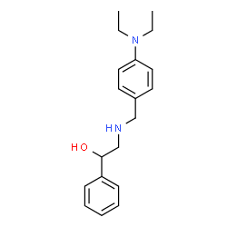 ChemSpider 2D Image | 2-{[4-(Diethylamino)benzyl]amino}-1-phenylethanol | C19H26N2O