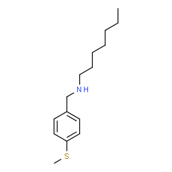 ChemSpider 2D Image | N-[4-(Methylsulfanyl)benzyl]-1-heptanamine | C15H25NS