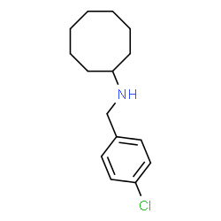ChemSpider 2D Image | N-(4-Chlorobenzyl)cyclooctanamine | C15H22ClN