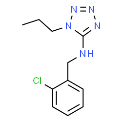 ChemSpider 2D Image | N-(2-Chlorobenzyl)-1-propyl-1H-tetrazol-5-amine | C11H14ClN5